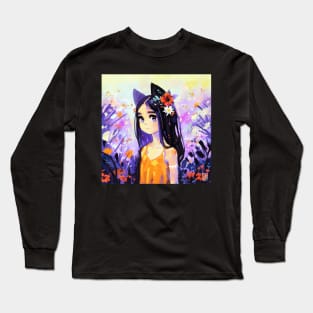 Cat Girl Long Sleeve T-Shirt